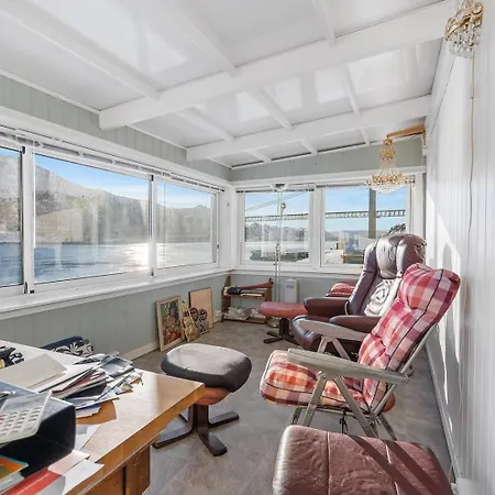 Villa House With Sea View, Boathouse, Garage And Boat *