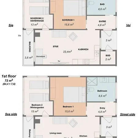 Villa House With Sea View, Boathouse, Garage And Boat Hammerfest