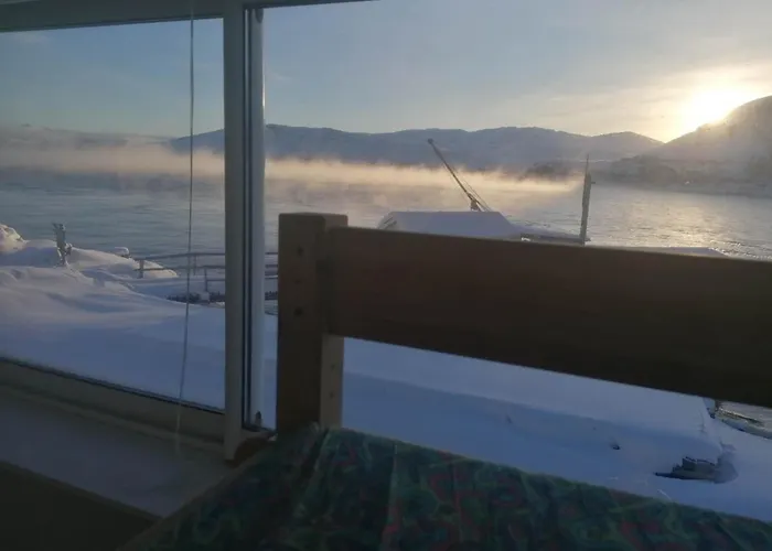 Villa House With Sea View, Boathouse, Garage And Boat Hammerfest